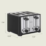 BELLA 4-Slice Toaster with Auto Shut Off