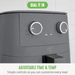 GreenLife 4.5QT PFAS-Free Air Fryer, Adjustable Temp