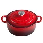 5.5 Quart Enameled Cast Iron Dutch Oven, Red