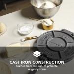 Alpha Living 8-Inch Cast Iron Tortilla Press