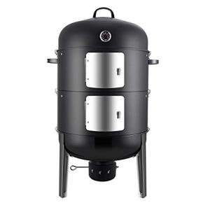 Realcook 20-Inch Vertical Charcoal BBQ Smoker