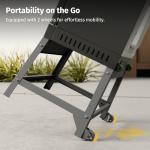 EAST OAK Portable Smoker Stand with Wheels