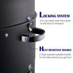 Realcook 20-Inch Vertical Charcoal BBQ Smoker