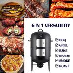 Realcook 20-Inch Vertical Charcoal BBQ Smoker