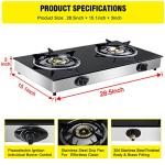 Forimo 2-Burner Portable Propane Gas Stove