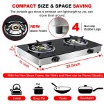 Forimo 2-Burner Portable Propane Gas Stove
