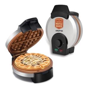 Gourmia Nonstick Belgian Waffle Maker with Indicator Lights