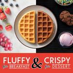 Gourmia Nonstick Belgian Waffle Maker with Indicator Lights