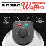 Gourmia Nonstick Belgian Waffle Maker with Indicator Lights