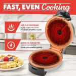 Gourmia Nonstick Belgian Waffle Maker with Indicator Lights
