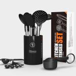 Silicone Cooking Utensils Set - Heat Resistant Tools