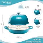 Blue Enamel Cast Iron Dutch Oven - 6 Quart