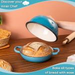 Blue Enamel Cast Iron Dutch Oven - 6 Quart