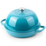 Blue Enamel Cast Iron Dutch Oven - 6 Quart