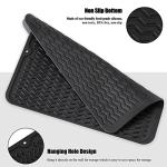 Large Non-Slip Silicone Dish Drying Mat - Black