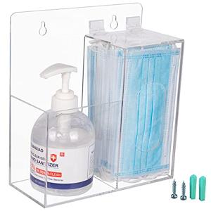 Face Mask and Hand Sanitizer Dispenser Stand