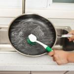Dish Brush Set with Handle and Scraper