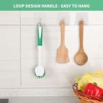 Dish Brush Set with Handle and Scraper