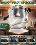 WantJoin 10-Quart Stainless Steel Pressure Cooker