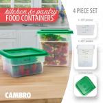 Cambro 2-Pack Microwave Safe Food Storage Containers