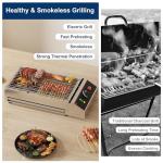 GarveeHome 1800W Smokeless Indoor BBQ Grill