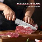 Sunnecko 8" High Carbon Chef Knife with Sheath