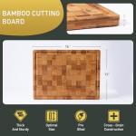 Non-Slip Bamboo Cutting Board for Easy Chopping