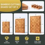 Bamboo Cutting Board Set - Large & Small Sizes