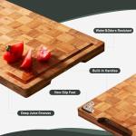 Non-Slip Bamboo Cutting Board for Easy Chopping