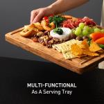 Non-Slip Bamboo Cutting Board for Easy Chopping