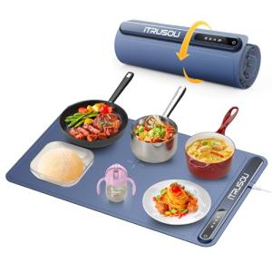 iTRUSOU Portable Electric Warming Tray with Temperature Control