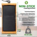 NutriChef Smokeless Indoor Electric Grill - Black