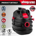 Shop-Vac 5 Gallon Portable Wet/Dry Vacuum