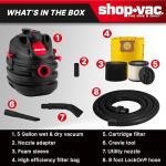 Shop-Vac 5 Gallon Portable Wet/Dry Vacuum