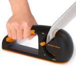 Orange Ninja 4-Stage Knife Sharpener with Grip