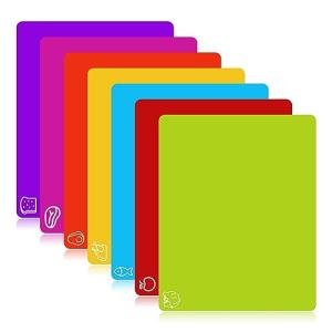 Flexible BPA-Free Cutting Boards Set, 7 Pieces