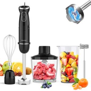 Powerful 5-in-1 Immersion Hand Blender Set