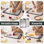 Large Double-Sided Stainless Steel Cutting Board