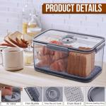 Gifhomfix Airtight Bread Box for Kitchen Storage
