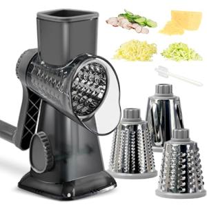 EDEFISY 3-in-1 Hand Crank Cheese Grater