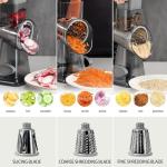 EDEFISY 3-in-1 Hand Crank Cheese Grater