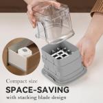 KEOUKE Versatile Vegetable Chopper with Blades and Container