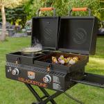 Portable Blackstone Tailgater Grill and Griddle Combo