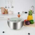Stainless Steel Salad Spinner with Non-Slip Base