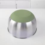 Stainless Steel Salad Spinner with Non-Slip Base
