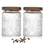 24 OZ Airtight Glass Storage Jar with Bamboo Lid