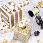 Gold Jumbo Wrapping Paper Roll Set - 3 Rolls