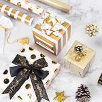 Gold Jumbo Wrapping Paper Roll Set - 3 Rolls