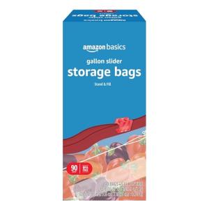 Amazon Basics BPA-Free Gallon Food Storage Bags
