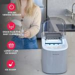 Frigidaire Compact Ice Maker, 26 lbs Daily, Silver